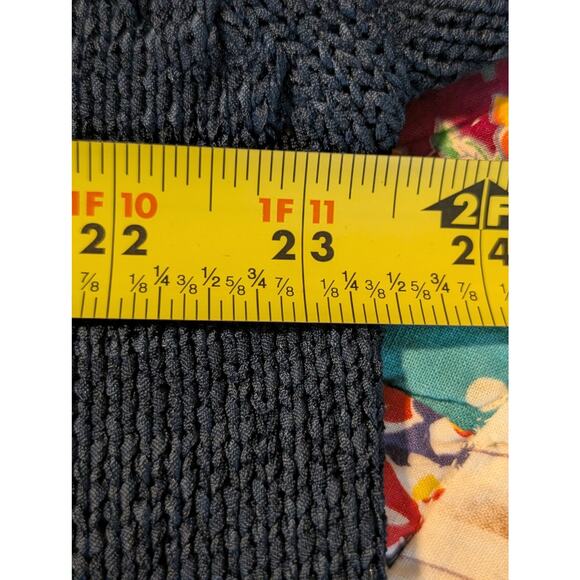 Vtg Jones New York Sport Teal Button Front Collar Pocket Cardigan Womens Sz L - Picture 7 of 9